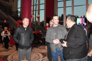 Mike Merandi, Ryan Payette and Tony Santavenere (Teamsters Local 213 - Business Representative and co- event coordinator)