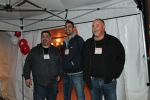 Left to right, Tony Santavenere (Construction Division Assistant) and  Business Agents Amneet Sekhon and Greg Lacroix